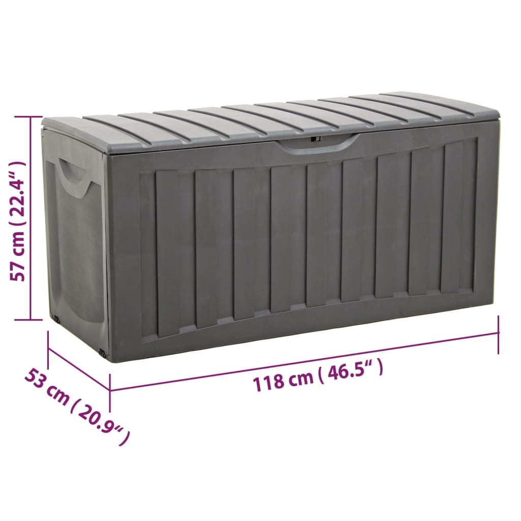 Caja De Almacenaje Polipropileno Negra 118X53X57 Cm