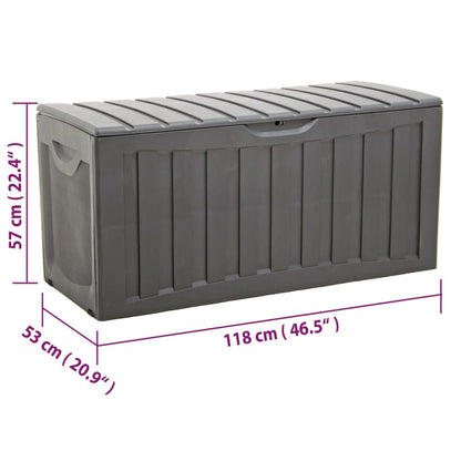 Caja De Almacenaje Polipropileno Negra 118X53X57 Cm