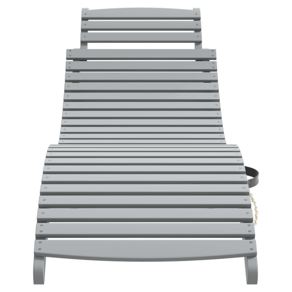 Tumbona De Madera Maciza De Acacia 184X55X64 Cm