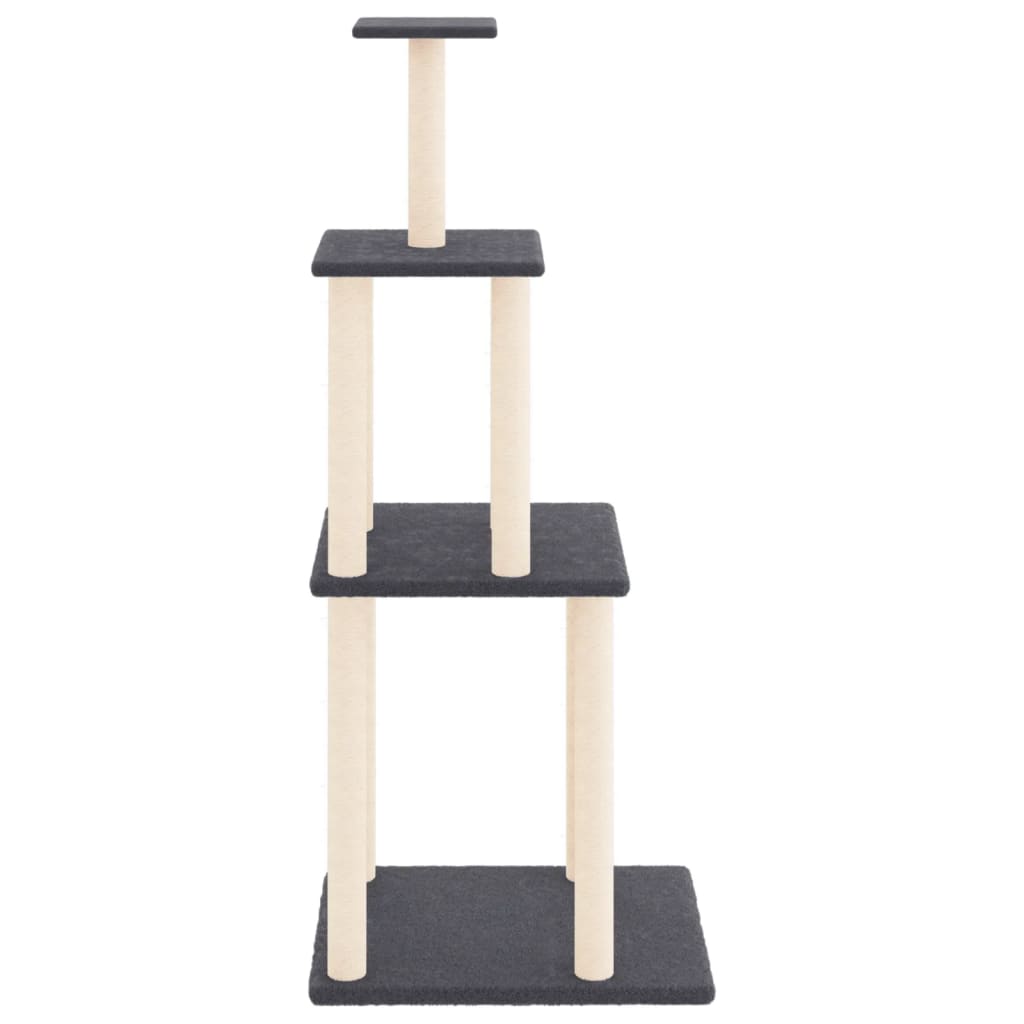 Rascador Para Gatos Con Postes De Sisal 149 Cm