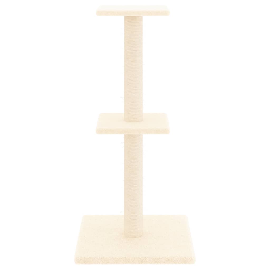 Rascador Para Gatos Con Postes De Sisal Color 73 Cm