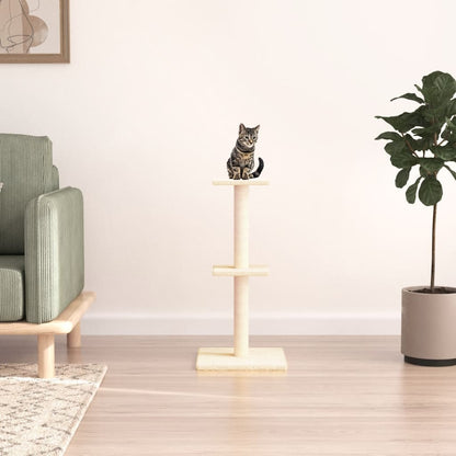 Rascador Para Gatos Con Postes De Sisal Color 73 Cm