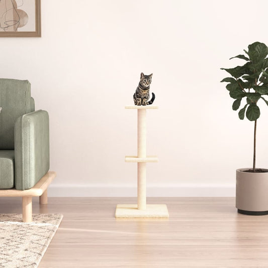 Rascador Para Gatos Con Postes De Sisal Color 73 Cm