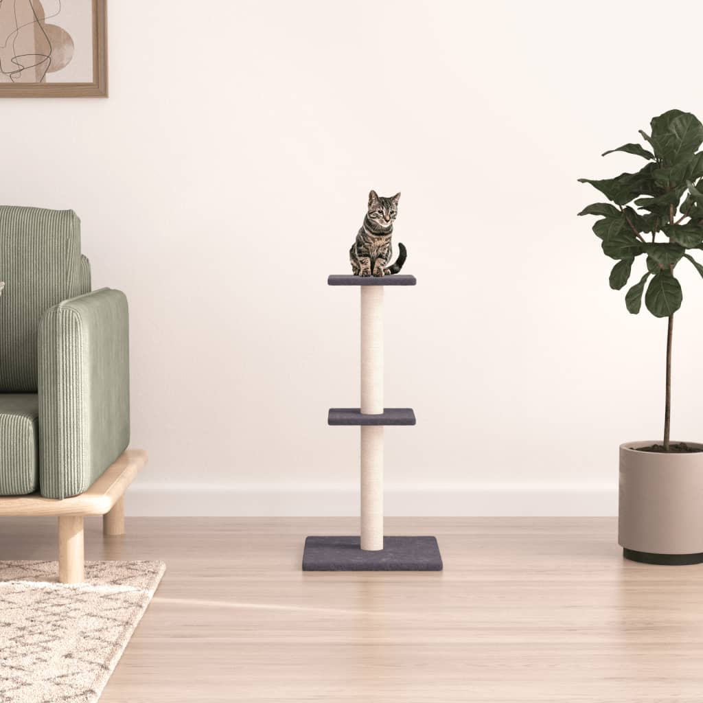 Rascador Para Gatos Con Postes De Sisal Color 73 Cm