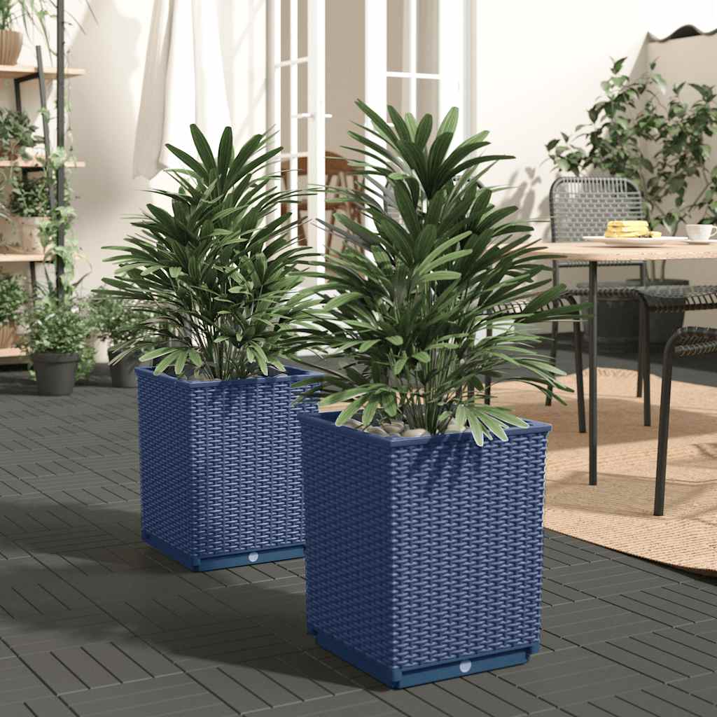 Jardineras 2 Uds Polipropileno 30X30X37 Cm