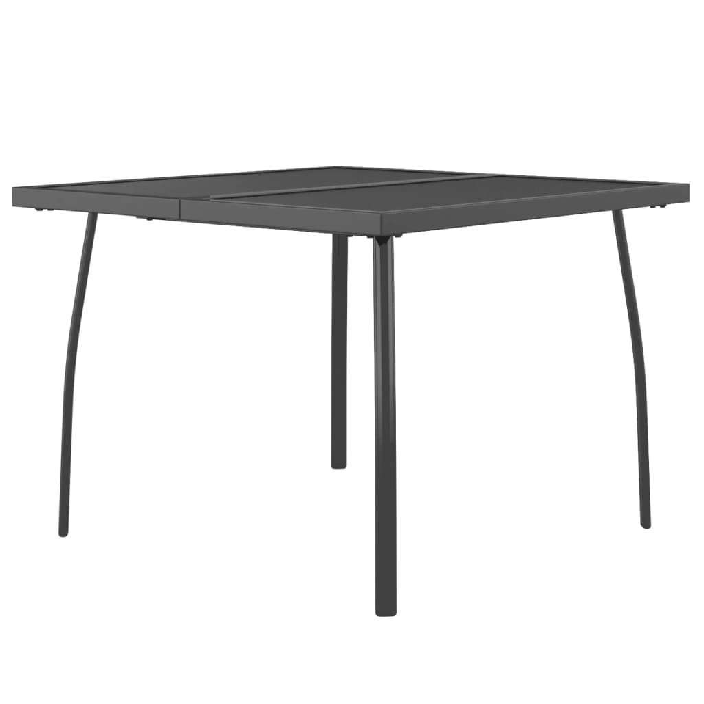 Mesa De Jardín Malla De Acero Gris Antracita