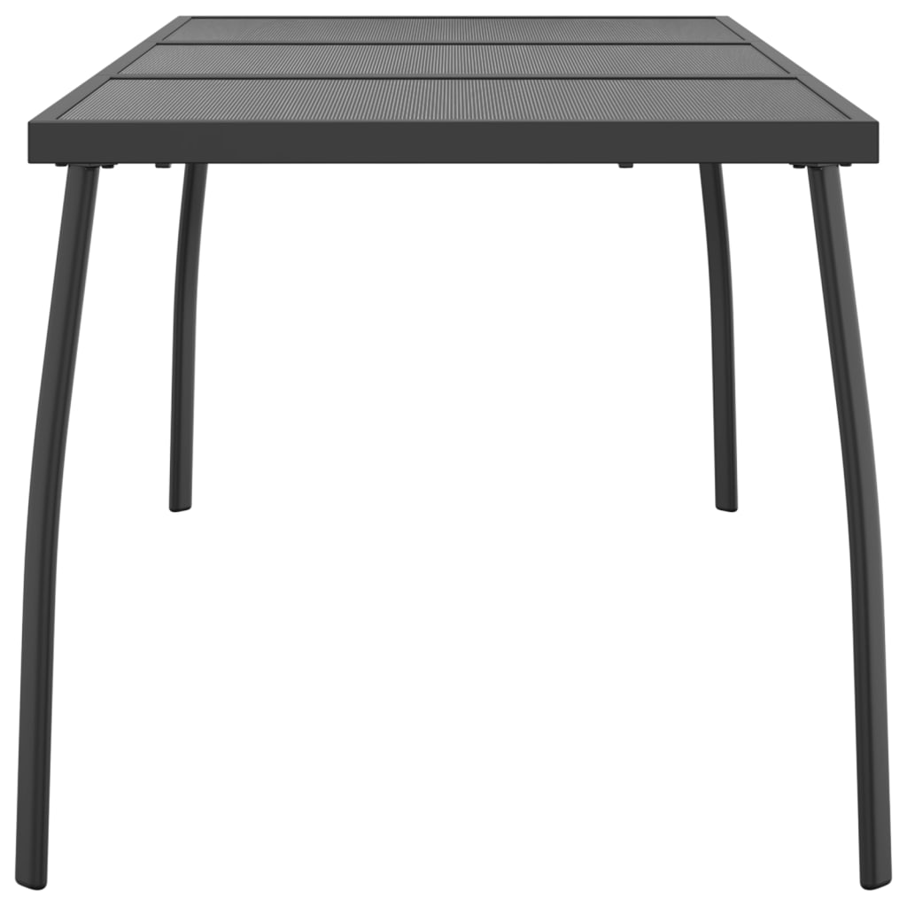 Mesa De Jardín Malla De Acero Gris Antracita