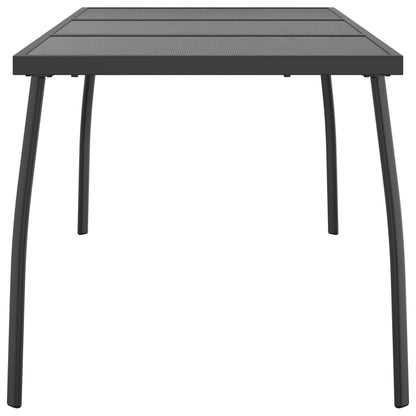 Mesa De Jardín Malla De Acero Gris Antracita