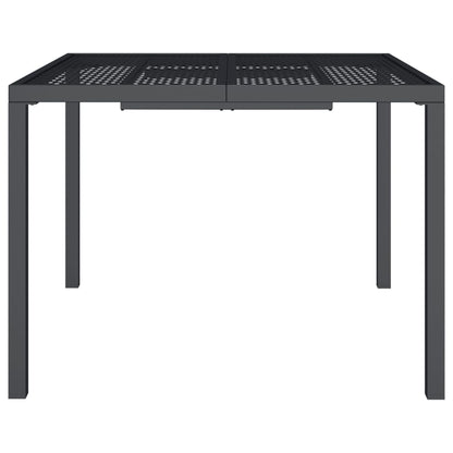 Mesa De Jardín De Acero Gris Antracita