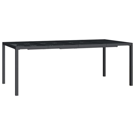 Mesa De Jardín De Acero Gris Antracita