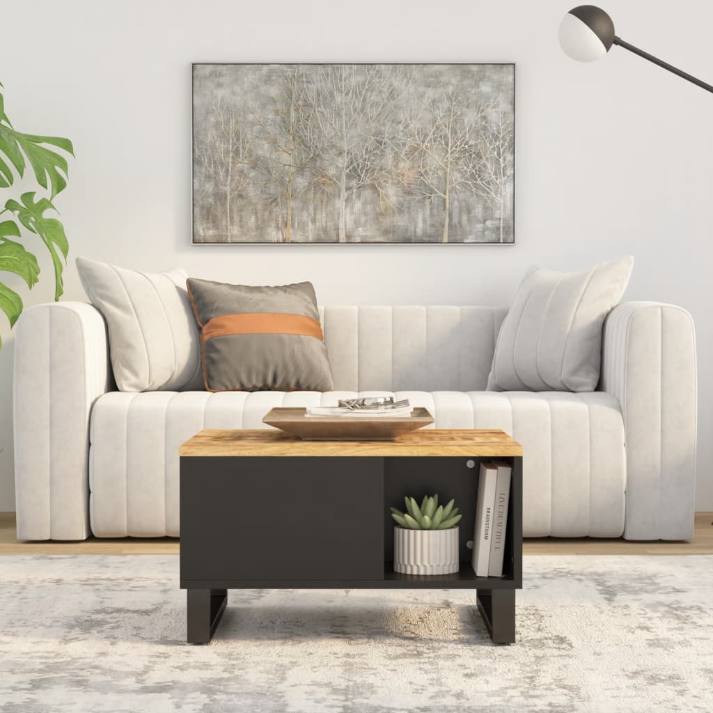 Mesa De Centro De Madera Maciza Reciclada