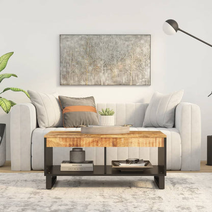 Mesa De Centro De Madera Maciza Reciclada
