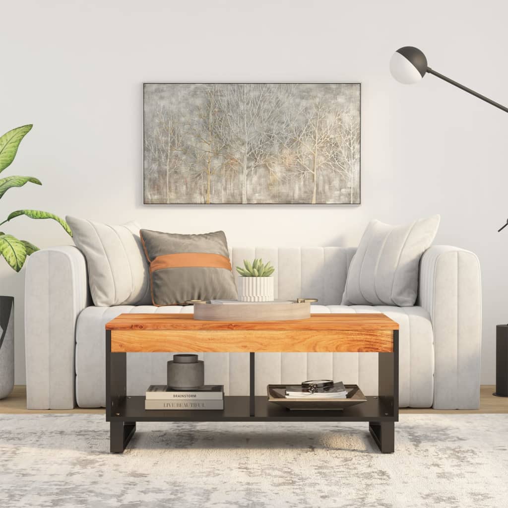 Mesa De Centro De Madera Maciza Reciclada