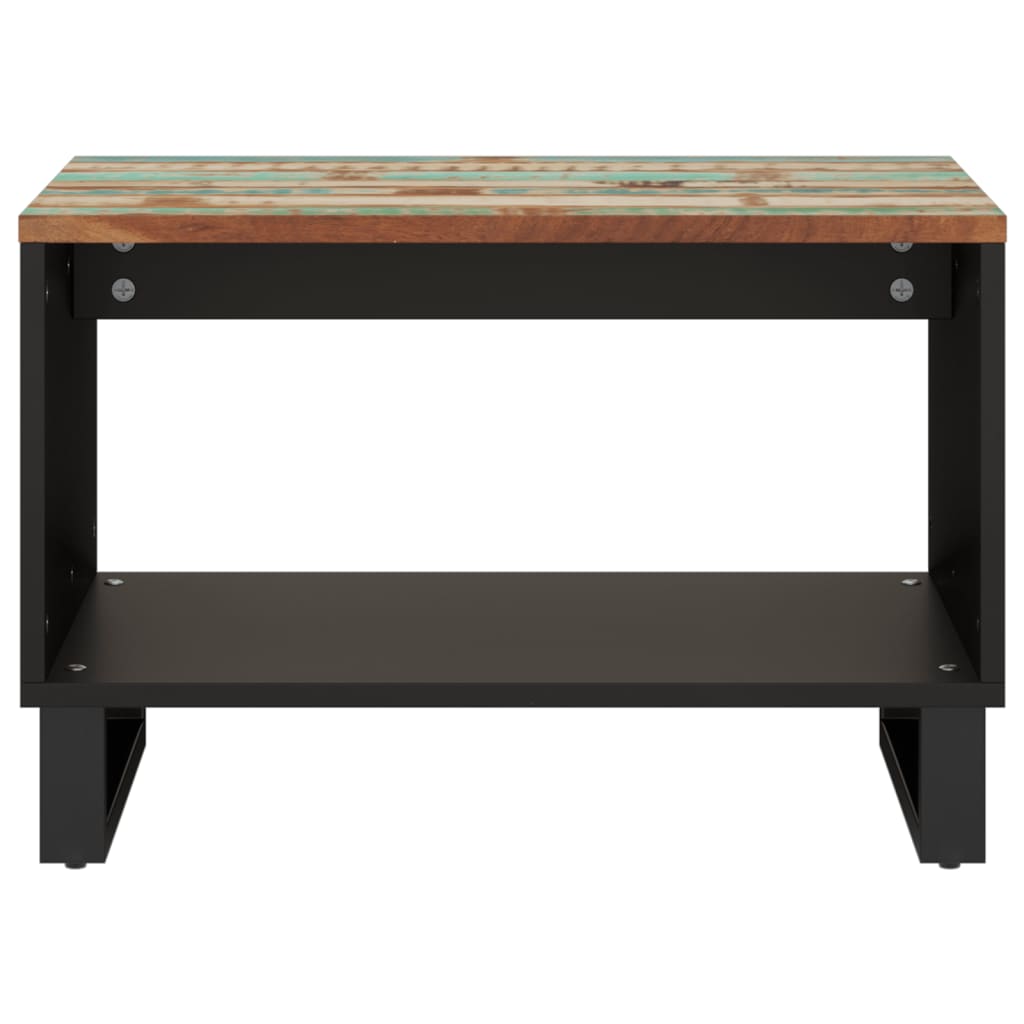 Mesa De Centro De Madera Maciza Reciclada 60X50X40 Cm