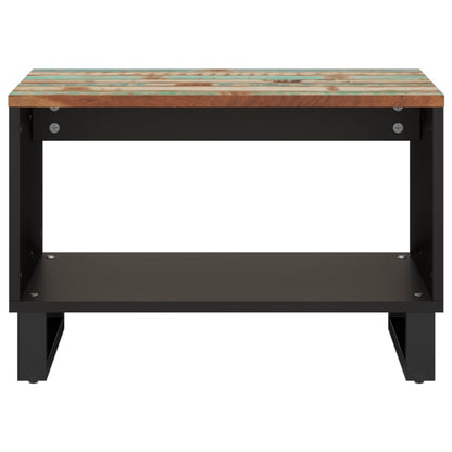 Mesa De Centro De Madera Maciza Reciclada 60X50X40 Cm