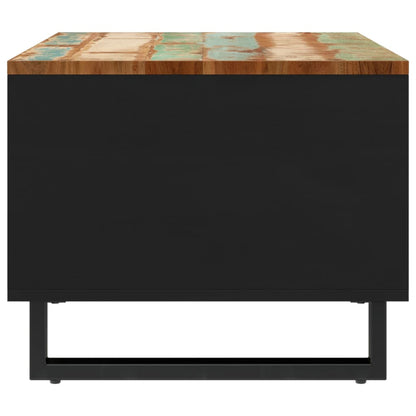 Mesa De Centro De Madera Maciza Reciclada 60X50X40 Cm