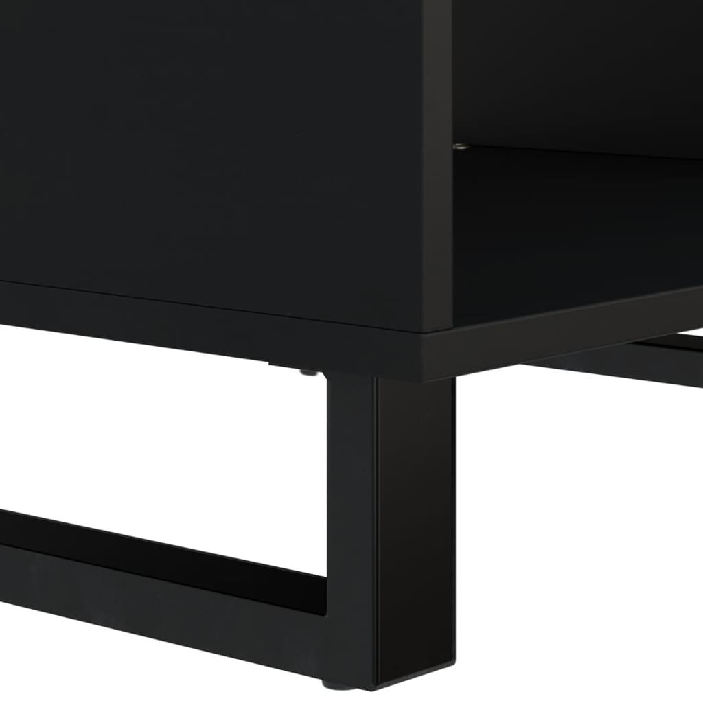 Mesa De Centro De Madera Maciza Reciclada 60X50X40 Cm