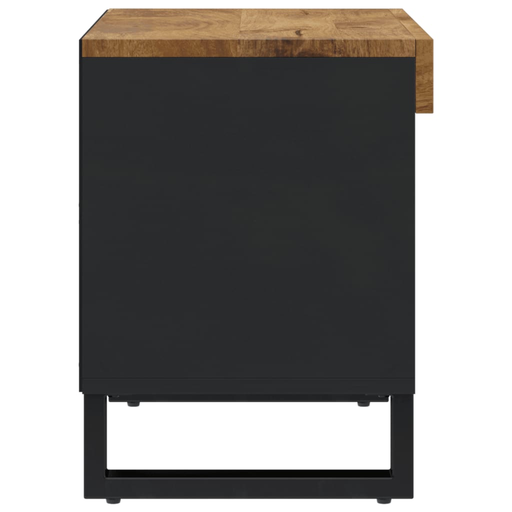 Mueble De Tv Madera Maciza De Mango 60X33X43,5 Cm
