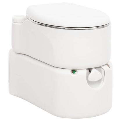 Inodoro De Camping Integrado Hdpe Y Pp Blanco 24+17 L