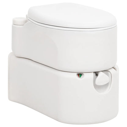 Inodoro De Camping Integrado Hdpe Y Pp Blanco 24+17 L