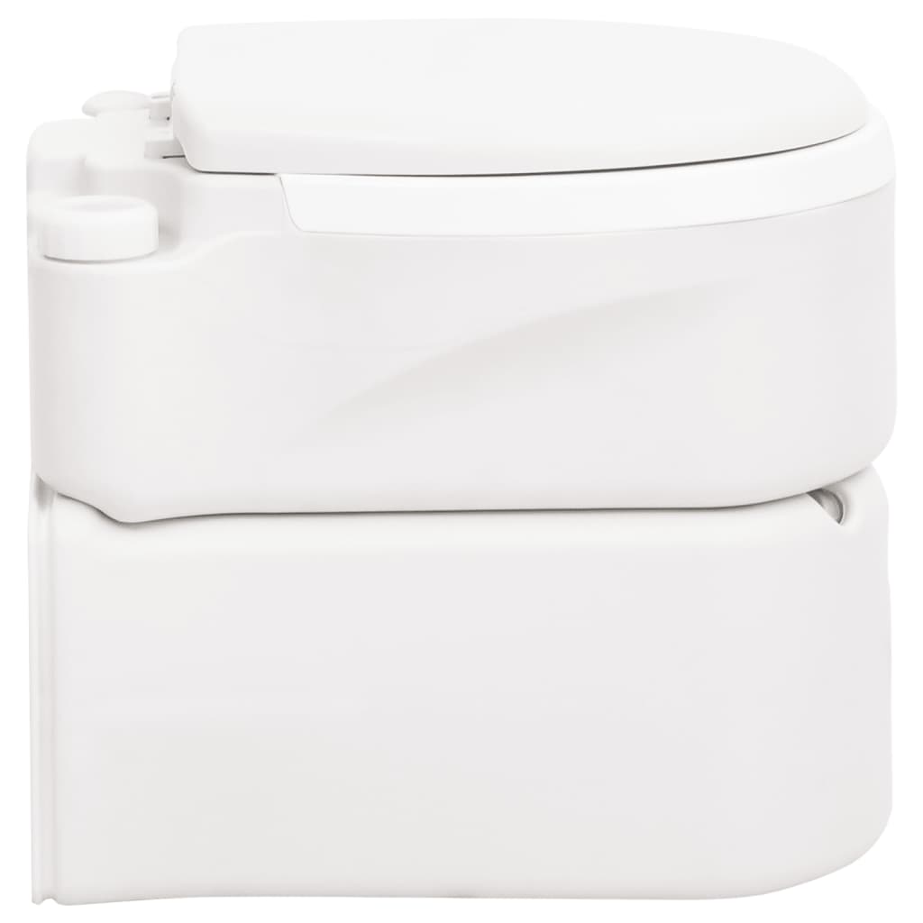 Inodoro De Camping Integrado Hdpe Y Pp Blanco 24+17 L