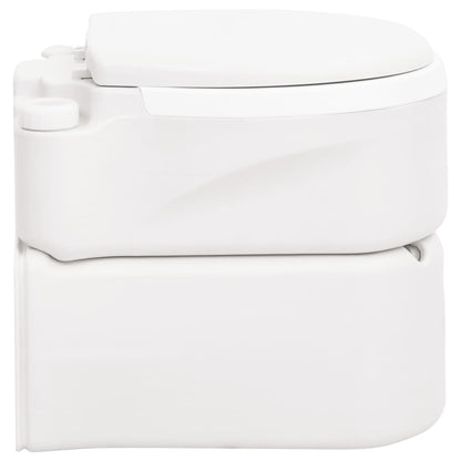 Inodoro De Camping Integrado Hdpe Y Pp Blanco 24+17 L