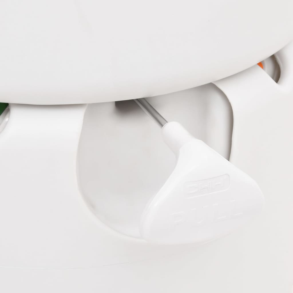 Inodoro De Camping Integrado Hdpe Y Pp Blanco 24+17 L