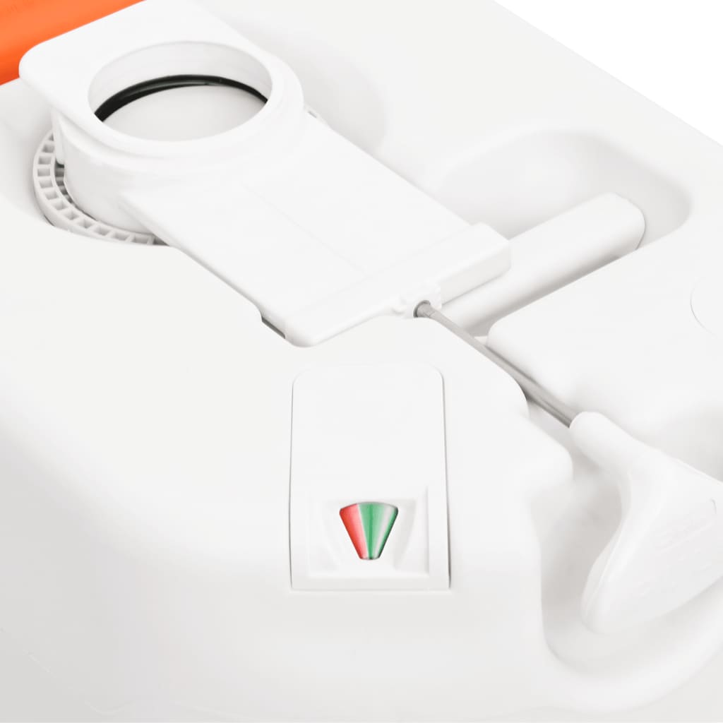 Inodoro De Camping Integrado Hdpe Y Pp Blanco 24+17 L
