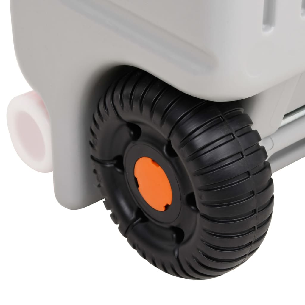Depósito De Agua Con Ruedas Para Camping Gris 75 L