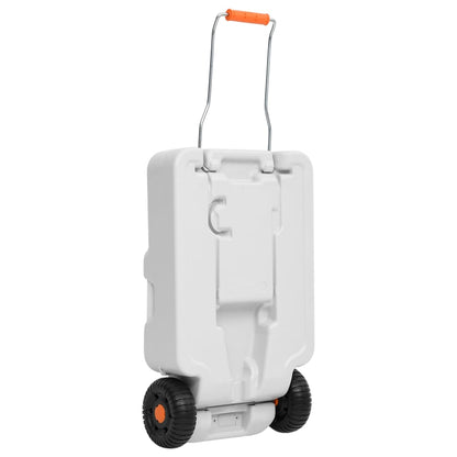 Depósito De Agua Con Ruedas Para Camping Gris 30 L