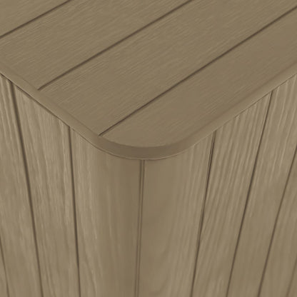 Mesa De Jardín Con Tapa Extraíble Polipropileno Claro