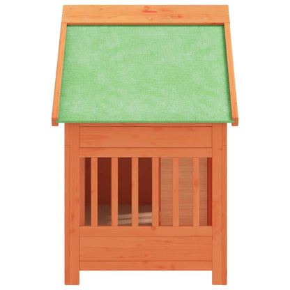 Caseta Para Perros Madera Maciza De Pino 96X60,5X87 Cm