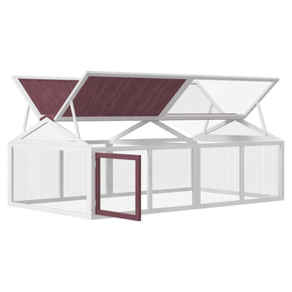 Corral De Animales Madera Maciza Pino 200X112,5X74 Cm