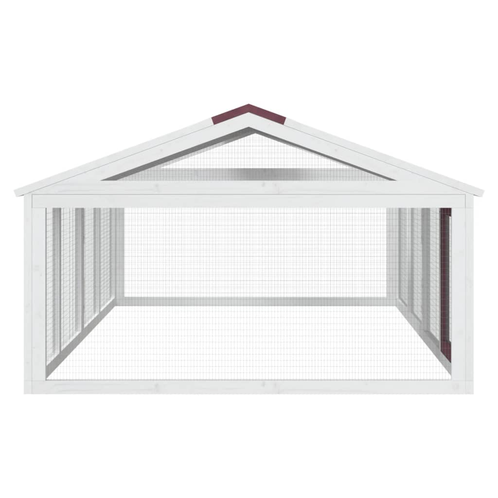Corral De Animales Madera Maciza Pino 200X112,5X74 Cm