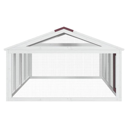 Corral De Animales Madera Maciza Pino 200X112,5X74 Cm