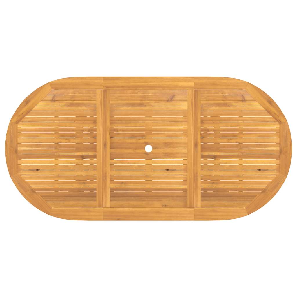 Mesa De Jardín Extensible Madera Maciza Teca 110-