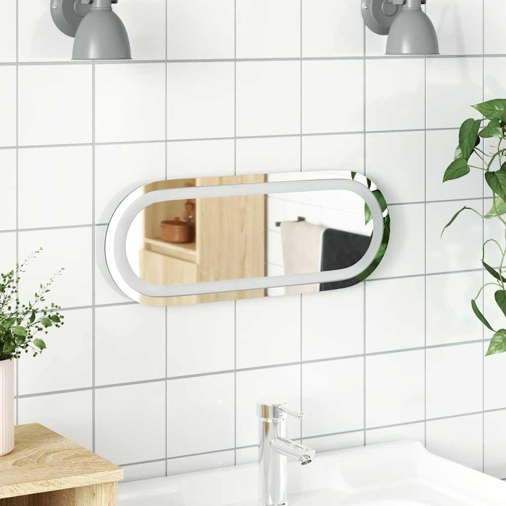 Espejo De Baño Led Ovalado