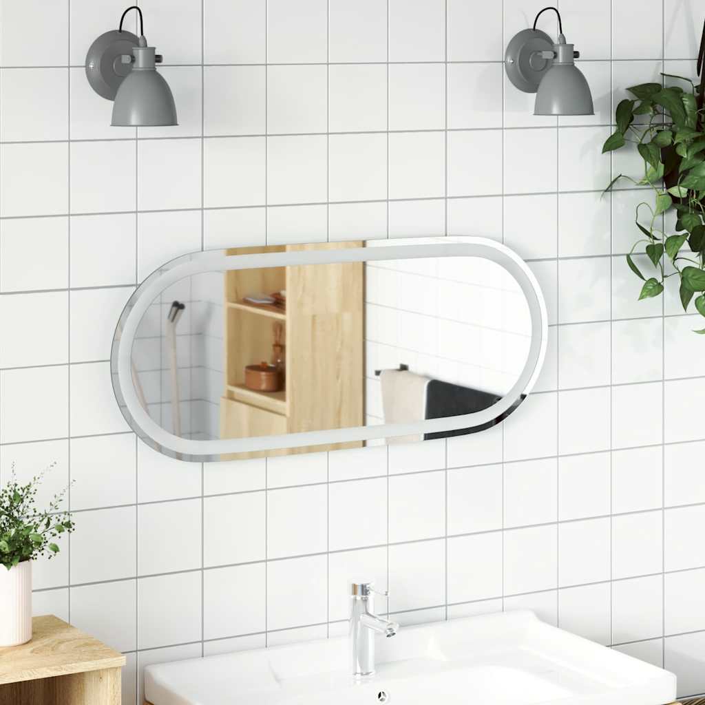 Espejo De Baño Led Ovalado
