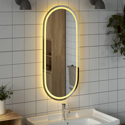Espejo De Baño Led Ovalado