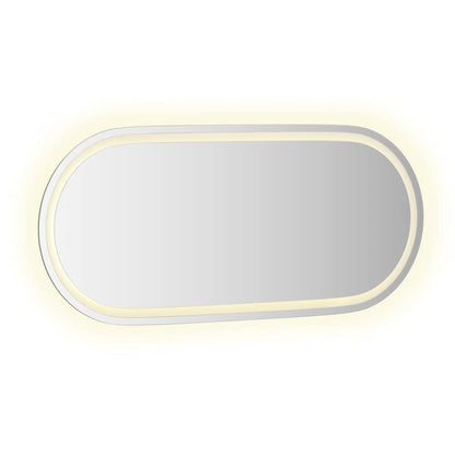 Espejo De Baño Led Ovalado