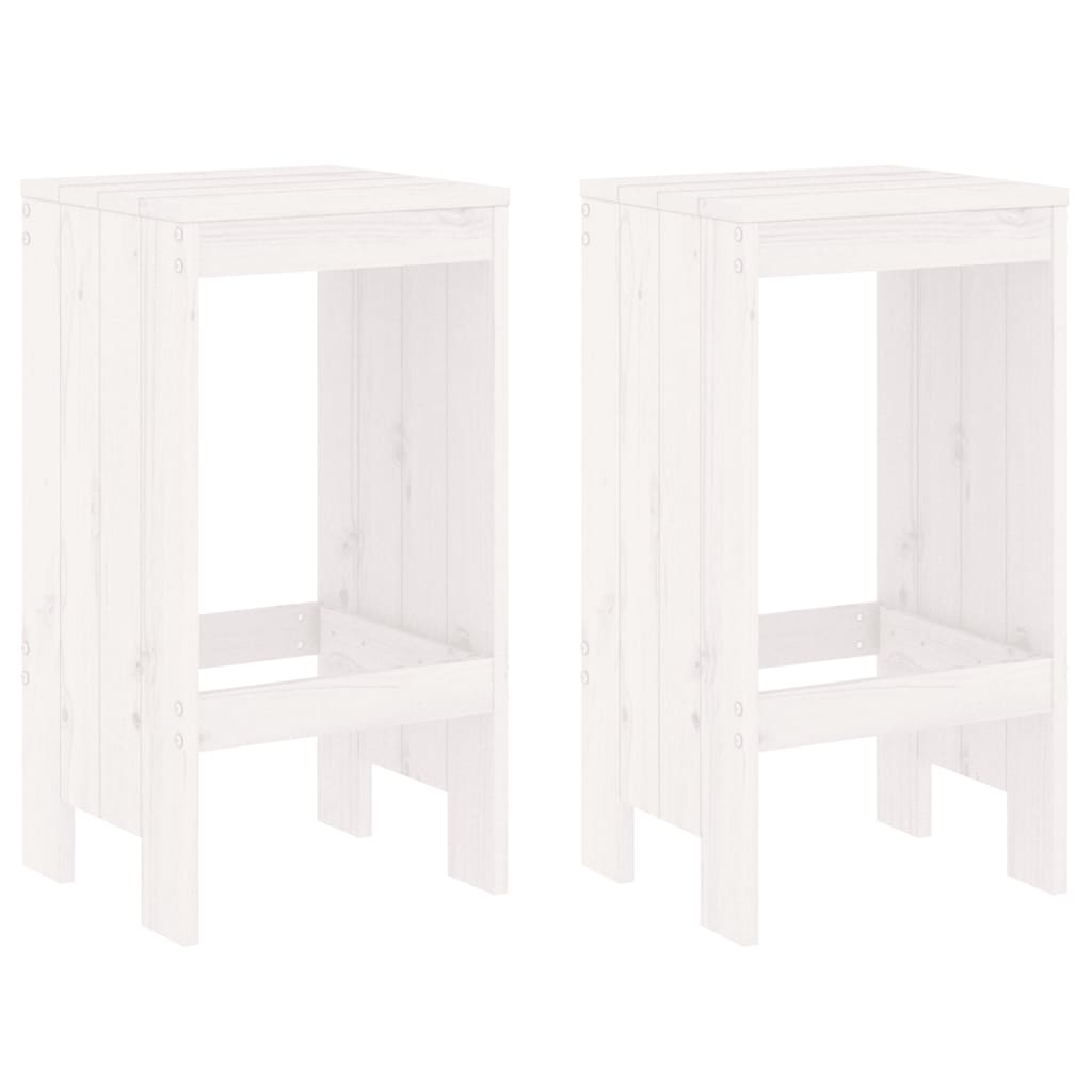 Set De Mesa Y Taburetes Altos Jardín 3 Pzas Madera