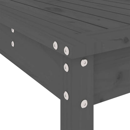 Set De Mesa Y Taburetes Altos Jardín 7 Piezas Madera