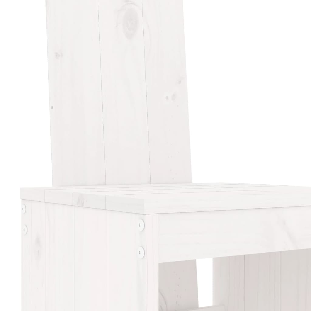 Mesa Y Taburetes Altos Jardín 9 Pzas Madera Maciza