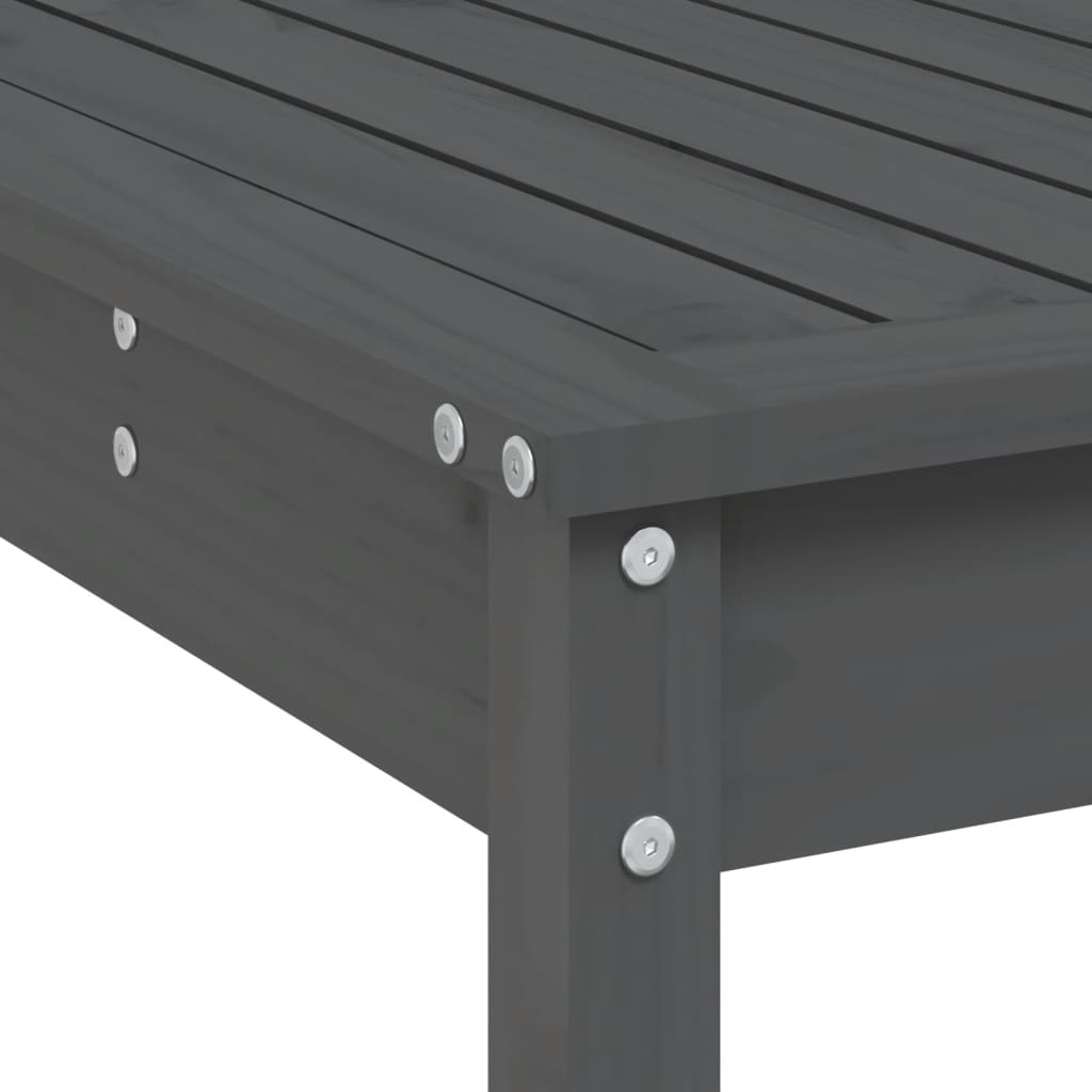 Set De Mesa Y Taburetes Altos Jardín 7 Piezas Madera