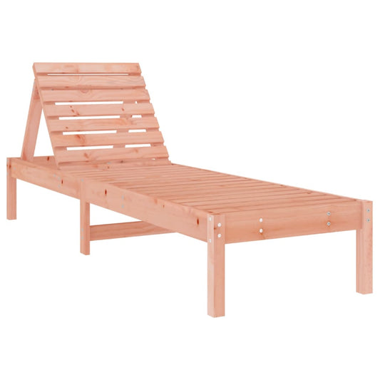 Tumbona De Madera Maciza Douglas 199,5X60X74 Cm