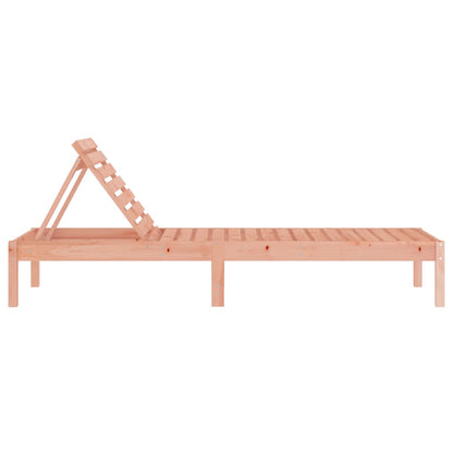 Tumbona De Madera Maciza Douglas 199,5X60X74 Cm