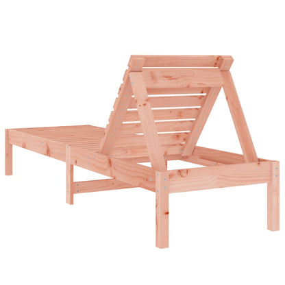 Tumbona De Madera Maciza Douglas 199,5X60X74 Cm