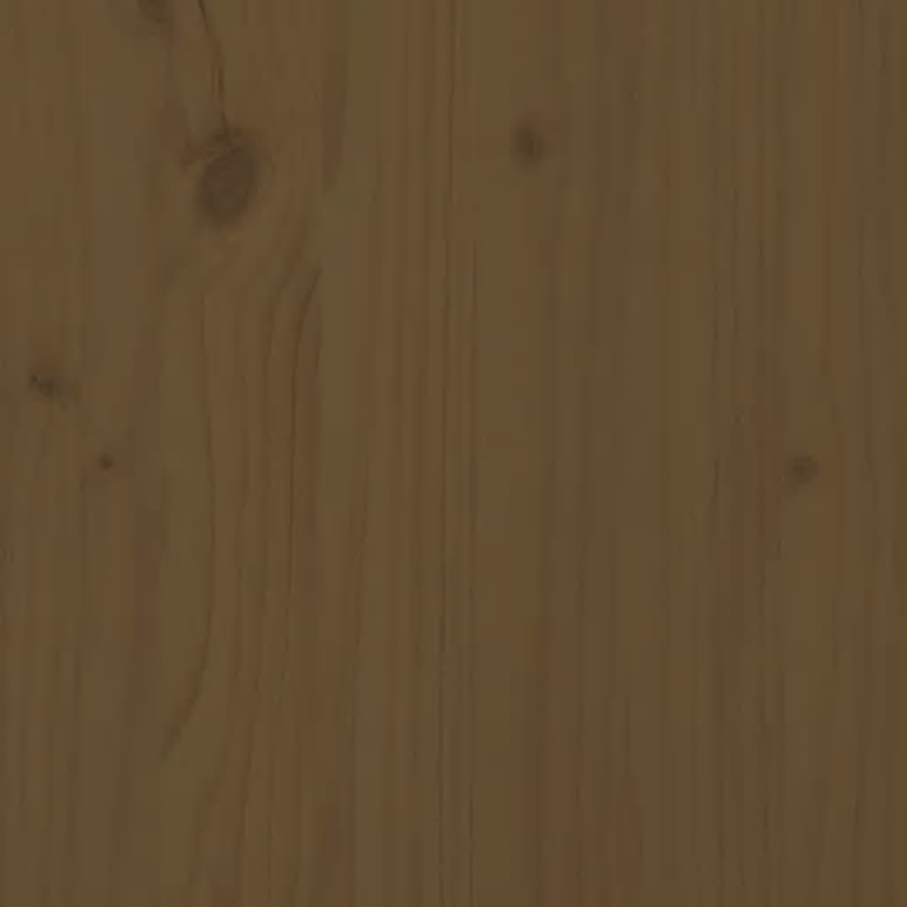 Banco Con Jardineras Madera Maciza 180X36X63Cm
