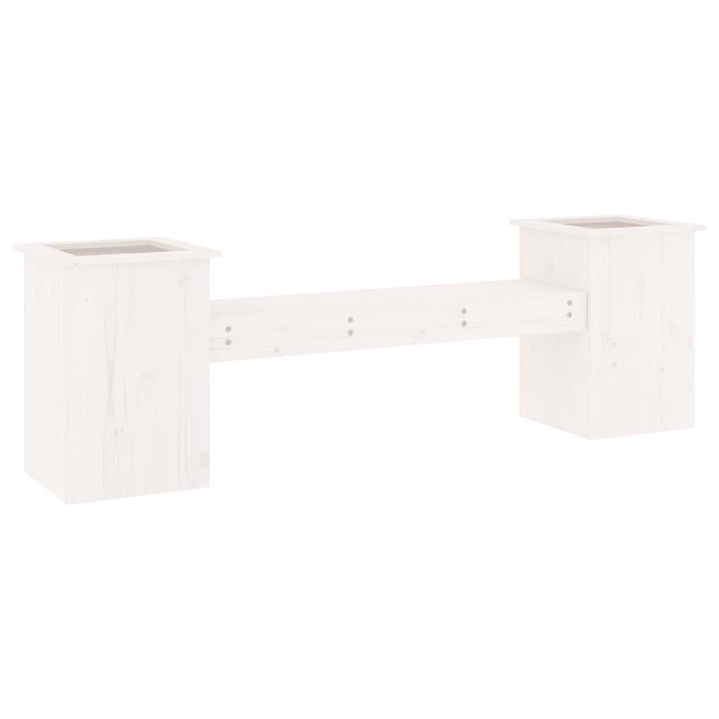 Banco Con Jardineras Madera De 184,5X39,5X56,5 Cm