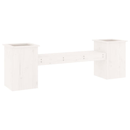 Banco Con Jardineras Madera De 184,5X39,5X56,5 Cm